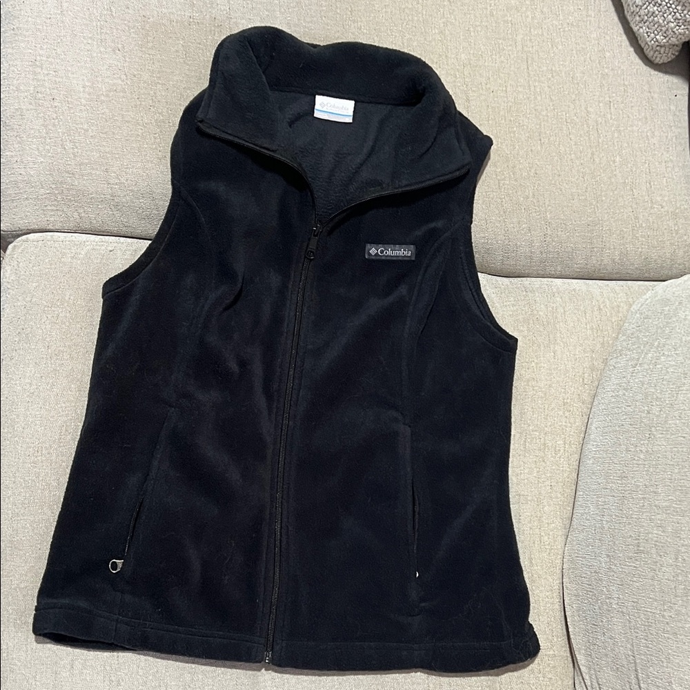 Columbia Midnight Black Fleece Vest
